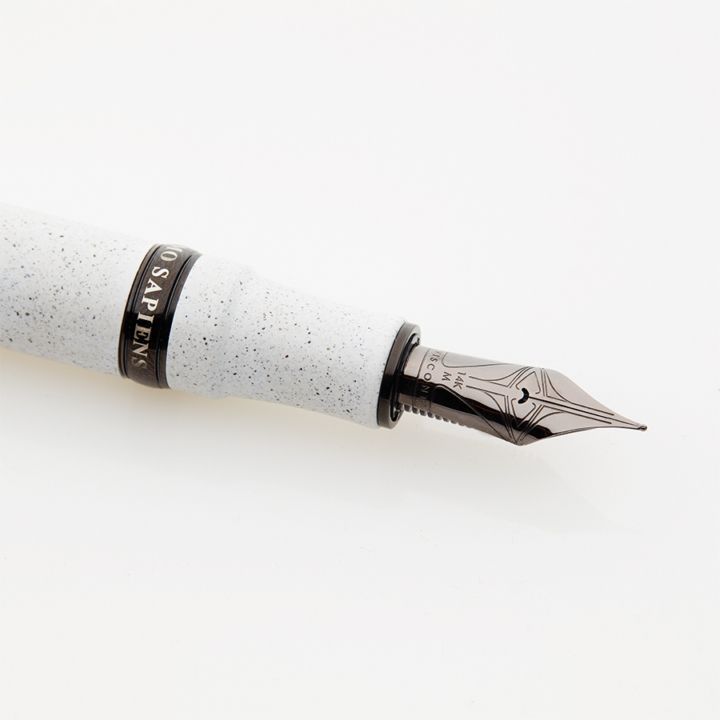 Punta pennino penna stilografica homo sapiens lava color bianco