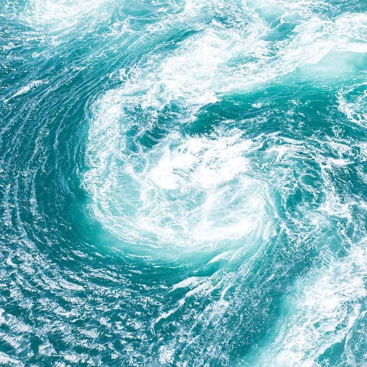 onda del mare turchese e blu