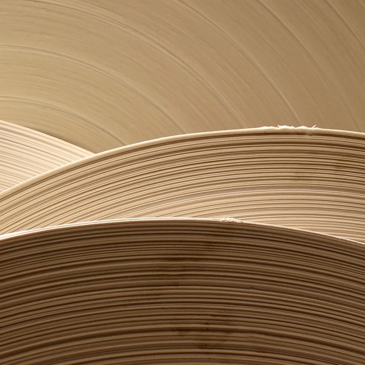 Close up of book pages forming waves