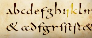 Antica scrittura calligrafica